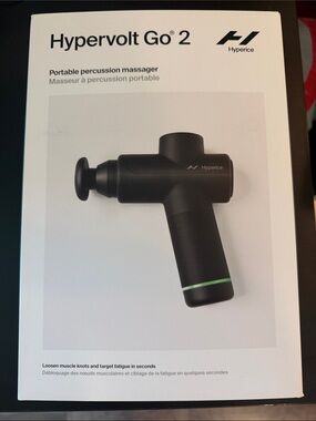 NWT Hypervolt Go 2 Portable Percussion Massager - Black